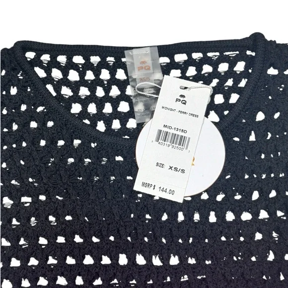 NWT! PQ Swim Midnight Perry Crochet Knit Maxi Dress  - Size XS/S - Picture 8 of 9